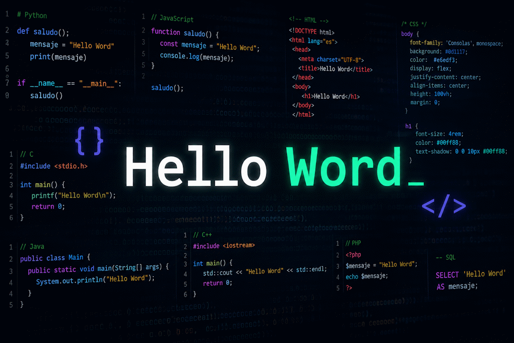 Hello World code